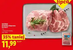 Lidl RZEŹNIK Karkówka wieprzowa bez kości oferta
