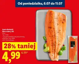 Lidl Łosoś atlantycki, filet ze skórą, XXL oferta