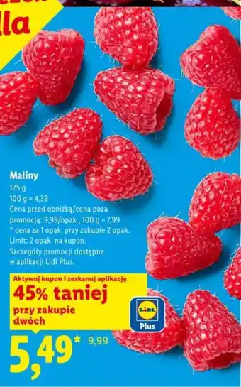 Lidl Maliny oferta