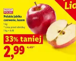 Lidl Polskie jabłka czerwone, luzem oferta