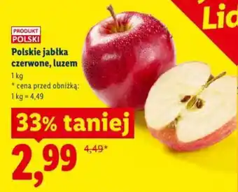Lidl Polskie jabłka czerwone, luzem oferta