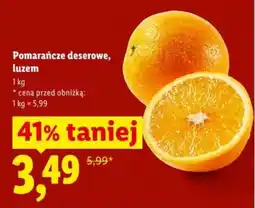Lidl Pomarańcze deserowe, luzem oferta