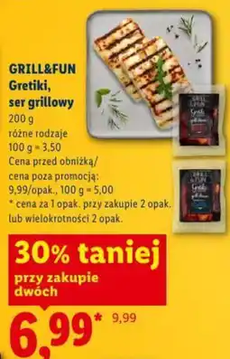 Lidl GRILL&FUN Gretiki, ser grillowy oferta