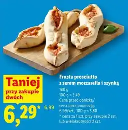 Lidl Frusta prosciutto z serem mozzarellą i szynką oferta