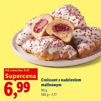 Lidl Croissant z nadzieniem malinowym oferta