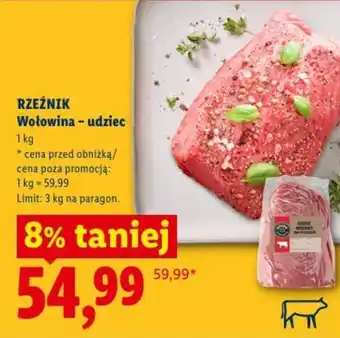 Lidl RZEŹNIK Wołowina - udziec oferta