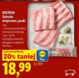 Lidl Rzeźnik Żeberka wieprzowe, paski oferta