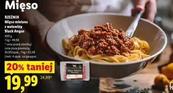 Lidl Mięso mielone z wołowiny Black Angus oferta