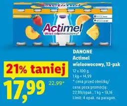 Lidl Actimel wieloowocowy oferta