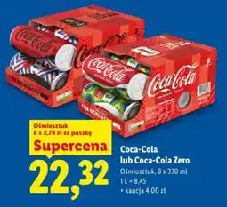 Lidl Coca-Cola lub Coca-Cola Zero oferta