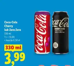 Lidl Coca-Cola Cherry lub Zero Zero oferta