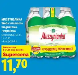 Lidl Woda mineralna magnezowo-wapniowa Muszynianka oferta
