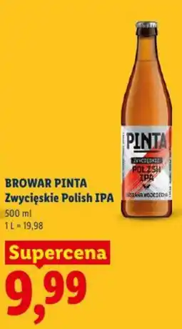 Lidl Browar Pinta Zwycięskie Polish IPA oferta