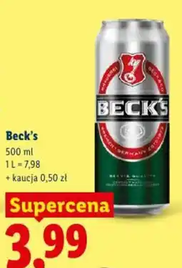 Lidl Beck's oferta