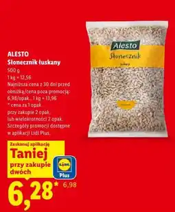 Lidl Alesto Słonecznik łuskany oferta