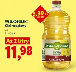 Lidl Olej rzepakowy WIELKOPOLSKI oferta