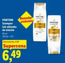 Lidl PANTENE Szampon lub odżywka do włosów oferta