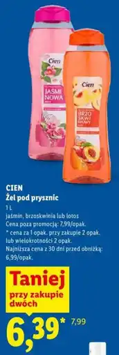 Lidl Żel pod prysznic Cien oferta