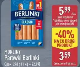 ALDI Morliny Parówki Berlinki oferta