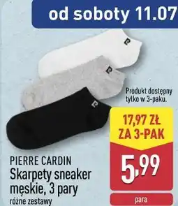 ALDI Pierre Cardin Skarpety sneaker męskie, 3 pary oferta