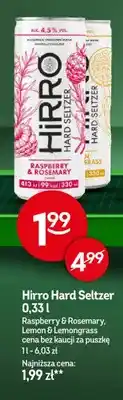 Żabka Hard seltzer Hirro Raspberry & Rosemary oferta