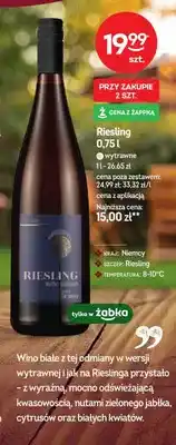 Żabka Wino białe wytrawne Riesling Weißer Edelstein oferta