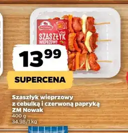 Netto Szaszłyk wieprzowy z cebulką i czerwoną papryką ZM Nowak oferta