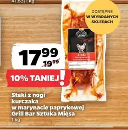 Netto Steki z nogi kurczaka w marynacie paprykowej Grill Bar Sztuka Mięsa oferta