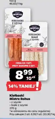 Netto Kiełbaski z szynki Mistrz Rohus oferta