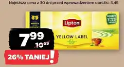 Netto Herbata czarna ekspresowa Lipton Yellow Label oferta