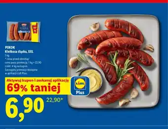 Lidl Kiełbasa śląska XXL Pikok oferta