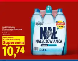 Lidl Woda mineralna niegazowana Nałęczowianka 6-pak oferta