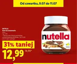 Lidl Krem do smarowania Nutella oferta