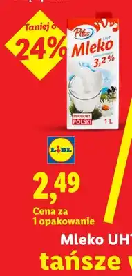 Lidl Mleko UHT 3,2% Pilos oferta