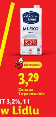 Lidl Mleko UHT 3,2% Mleczna Dolina oferta