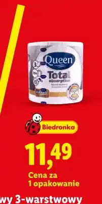 Lidl Ręcznik kuchenny Queen Total Absorption 3-warstwowy oferta