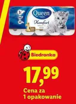 Lidl Papier toaletowy 3-warstwowy Queen Komfort 10-pak oferta