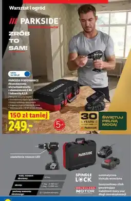 Lidl Akumulatorowa wiertarkowkrętarka Parkside Performance oferta