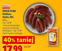 Lidl Kiełbasa śląska Pikok Pure oferta