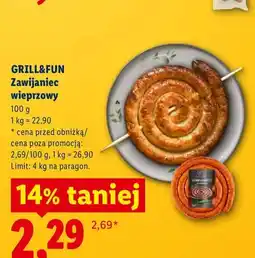 Lidl Zawijaniec wieprzowy Grill&Fun oferta