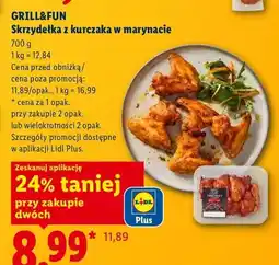 Lidl Skrzydelka z kurczaka w marynacie Grill&Fun oferta