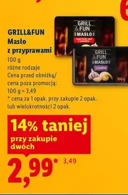 Lidl Masło z czosnkiem Grill & Fun oferta