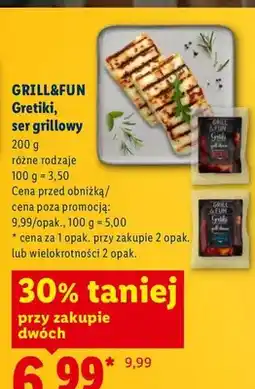 Lidl Ser grillowy Gretiki klasyczny Grill & Fun oferta