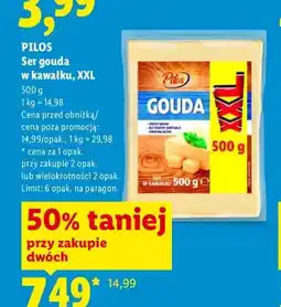 Lidl Ser Gouda w kawałku Pilos XXL oferta