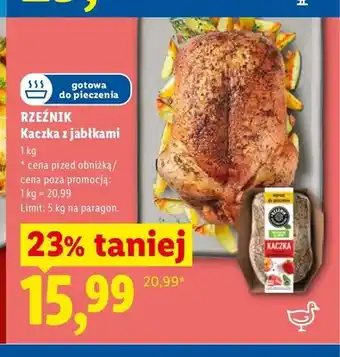 Lidl Kaczka z jabłkami Rzeźnik oferta