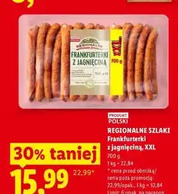 Lidl Frankfurterki z jagnięciną Regionalne Szlaki XXL oferta