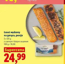 Lidl Łosoś wędzony na gorąco porcje oferta