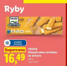 Lidl Paluszki rybne cornflakes do airfryera Frosta oferta
