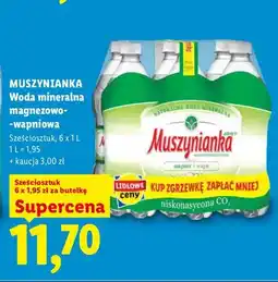 Lidl Woda mineralna magnezowo-wapniowa Muszynianka 6-pak oferta
