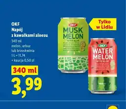 Lidl Napój z kawałkami aloesu OKF arbuz oferta